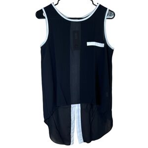 Jon & Anna Sheer Black Women’s Shirt Top Sleeveless Punk Rock Whimsigoth Size L